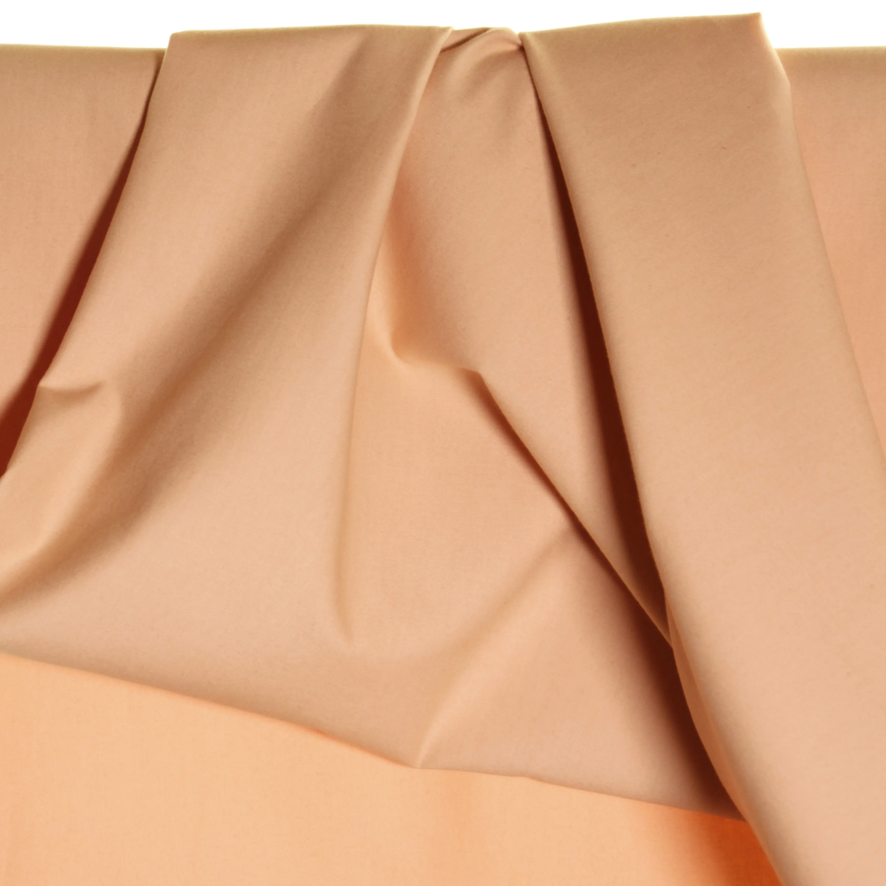 Organische katoen twill effen abrikoos - Atelier Jupe